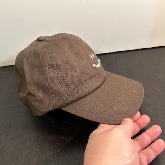 Stone Fox Swim Smiley Face Baseball Cap/Baseball Hat Brown - NWT - Picture 7 of 13